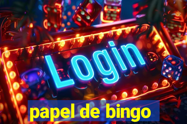 papel de bingo